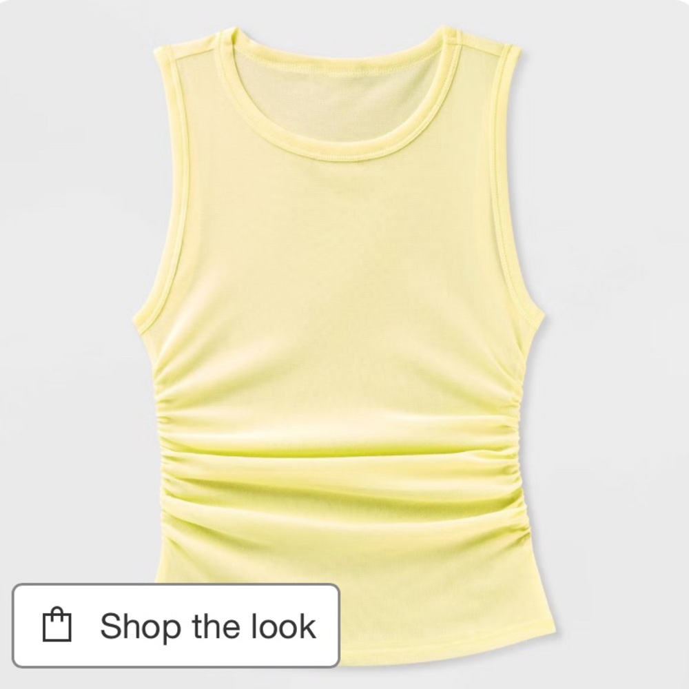 LOFT Light Yellow Sleeveless Blouse